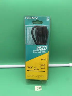 Ccd-2 Sony Ccd-4 Vintage Video Antenna Cable Vhf Out/vhf In Nos 1987