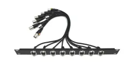 Sp-rc8x-18 Sound Professionals Xlrm3 19 Inch Cable To Xlrf3 Panel Mount Assembly 1u Rack Pigtail Cabl