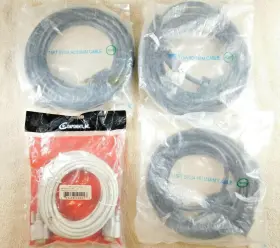 C15m15m25 Sr Components On The 25 Cable Svga Hd15m-m 15ft 3 And Vga Hd15 M-m 25ft 1 Lot Of 4 Total