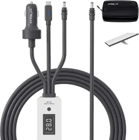 Btz3wk Stargear Starlink Mini Cable 10ft/3m 3 In 1 With Digital Voltage Display And On/off
