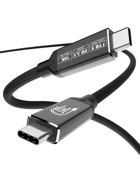 Sxtb503m Starinnox Thunderbolt 5 Cable 10ft 120gbps Bandwidth Boost Usb4 2.0 Cord 240w Pd3.1