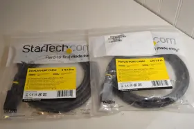 Startech 065030827812 Lot Of 2 - Displayport Cable 6ft With Latches M/m