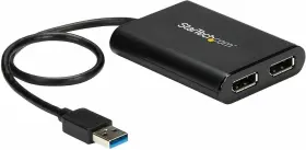 Startech 065030878487 Usb32dp24k60 Usb To Dual Displayport Adapter - 4k 60hz 3.0 5gbps