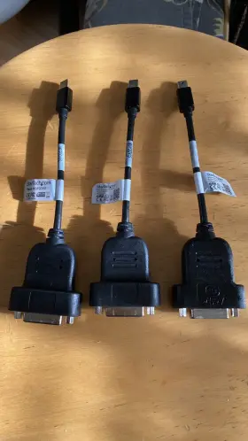 4619020123 Startech Lot Of 3 Display Port To Dvi Adapter Dvi-d Model Dp2dvis