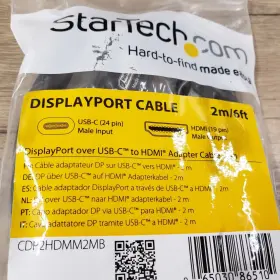 Cdp2dp142mbd Startech Startech.com Usb-c Male To Hdmi Displayport 8k Cable Cdp2hdmm2mb 2m/6ft #3