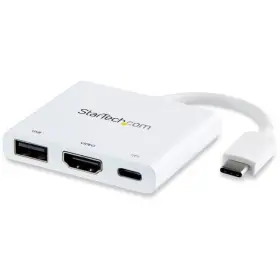 Cdp2hduacpw Startech Usb-c To 4k Hdmi Multifunction Adapter With Usb-a Port - White