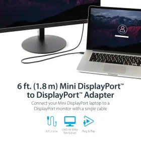 Startech.com 065030840491 3 Ft Mini Displayport To 1.2 Adapter Cable M/m - 4k W #2