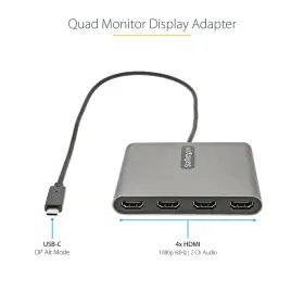 Startech.com 065030888714 Usb C To Quad Hdmi Adapter Usb-c 4x Monitor Converter For Windows T #2