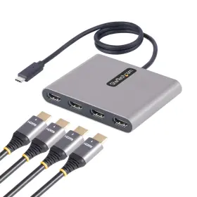 Startech.com 065030888714 Usb C To Quad Hdmi Adapter Usb-c 4x Monitor Converter For Windows T