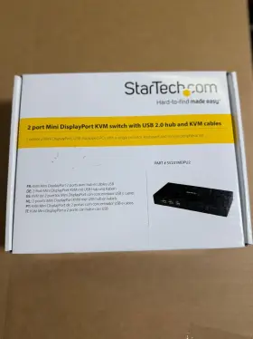 Sv231dpu2 Startech.com 2-port Displayport Kvm Switch Usb 2.0 Hub And Cables