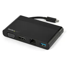 Dkt30chvcm Startech Usb C Multiport Adapter With Hdmi Rj45 And Vga Ports - Black