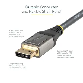 Dp14vmm5m Startech 16ft Vesa Certified Displayport 1.4 Cable Black #3