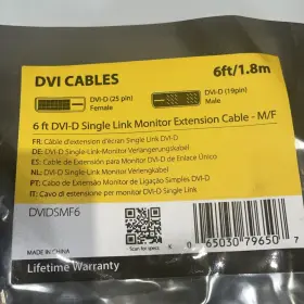Dvidsmf6 Startech 10-startech 6 Ft Dvi-d Single Link Monitor Extension Cable - M/f