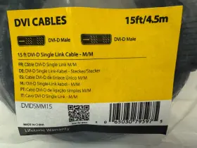 Dvidsmm15 Startech Startech.com Dvi Cable 15 Ft Dvi-d Single Link M/m New Lot 3 #2