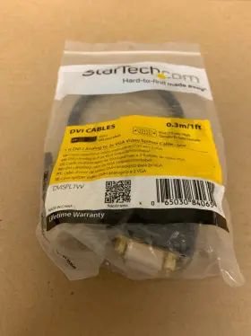 Dvispl1vv Startech 1 Ft Dvi-i Analog To 2x Vga Video Splitter Cable - M/f #2