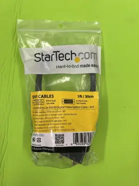 Dvispl1w Startech 1 Ft Dvi-d To 2x Video Splitter Cable M/f #2
