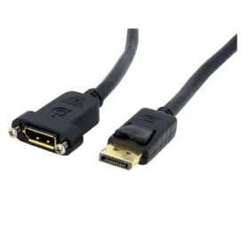 Dppnlfm3 Startech It 3ft Displayport Panel Mount Cable M-f Black