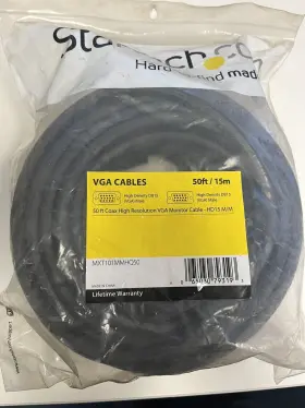 Mxt101mmhq50 Startech 6ft High Resolution Vga Hd15 Video Monitor Cable Male-male 1920x1200