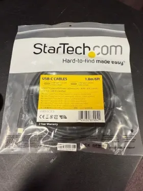 Usb315c5c6 Startech Startech.com 6ft 1.8m Usb-c Cable Usb 5gbps 100w