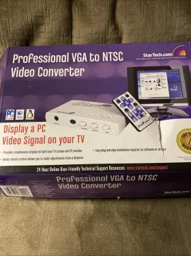 Vga2ntscpro Startech Avlink Vga Computer To Tv Video Converter