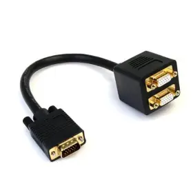 Vgaspl1vv Startech 1 Ft Vga To 2x Video Splitter Cable M/f - Db-15 Male