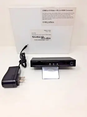 33-10720 Stellar Labs New Cvbs Or S-video Rl To Hdmi Converter