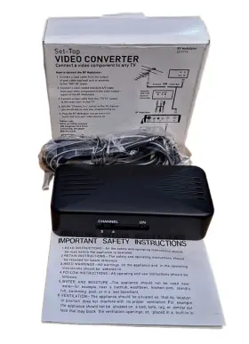 33-9775 Stellar Labs Set-top Video Converter Connect Any Component To Tv Nib