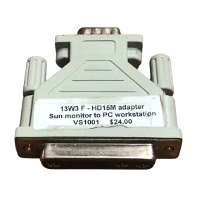 13w3f-hd15m Sun Adapter Monitor To Pc Workstation Vs1001