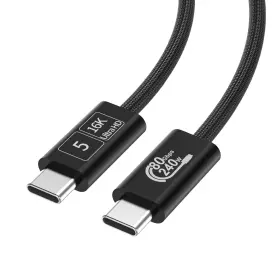 Usb5-1.5 Tagbreet 80gbps 240w Charging 1.5 Ft Cable For Thunderbolt 5 Dual 8k Display 3x Fast
