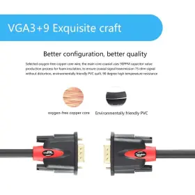 Tainston 614631479700 Vga To Cable Hd15 Monitor With Ferrites Male Male-30 Feet #3