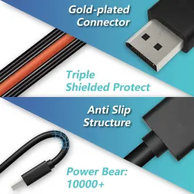 Tcnewcl 751031958210 4k Displayport Cable 6 Ft Dp To 1.2 High Speed 60hz 2k 165hz 144 #3
