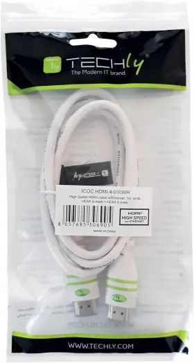 Hdmi-4-020wh Techly High Speed Hdmi Cable With Ethernet A/a M/m 2 M White Icoc #2