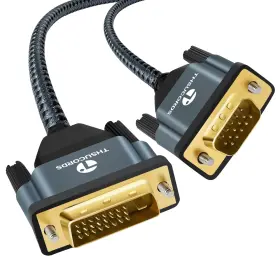 Hd-208-3.0m Thsucords Dvi To Vga Cable 10ft Uni-directional Dvi-d Adapter Male Gold