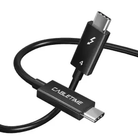 A-ct-c160-u31-tb4-bb0.8 Thuntex Thunderbolt 4 Cable 40gbps/100w/5a Supports 8k Display/40gbps With New Macbo