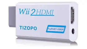 Hx-004 Tizopo Wii To Hdmi Converter Adapter Output Video Audio 1080