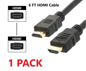 Ed61 Tme High-speed Hdmi To Cable Male Cord Uhd 4k Hd - 6 Ft. 1.83 M