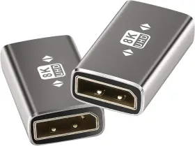 Togconn 711181857221 8k Displayport Coupler 2 Pack Dp 1.4 Female To Connector Extension