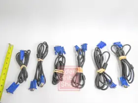42.87305.001-a Total Technologies Lot Of 6 Vga Cable 15 Pin Male - Monitor M/m To Cords #2