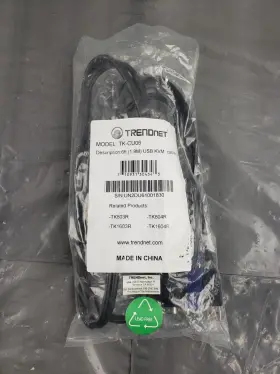 Tc-cu06 Trendnet New 2-in-1 Usb Vga Kvm Cable 1.83m 6ft Vga-svga Hdb 15-pin Male To