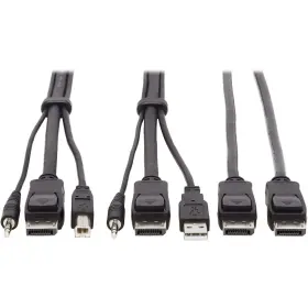 P783-006 Tripp Lite 037332241634 Dual Displayport Kvm Cable Kit 4k Usb 3.5 Mm Audio 3xm/6ft