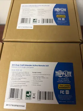 B140-1a0 Tripp Lite Dvi Over Cat5/cat6 Active Video Extender 1920 X 1080 At 60hz