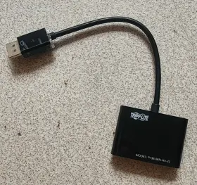 P136-06n-hv-v2 Tripp Lite P136-06n-hv-vz Trip-lite 6 Inch Display Port To Vga/hdmi 1.2 Adapter
