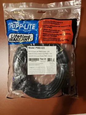 P560-025 Tripp Lite 25ft Dvi Dual Link Digital Monitor Cbale Dvi-d M/m Nib