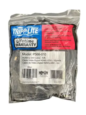P566-010 Tripp Lite New Video Cable 10ft Hdmi To Dvi P566010