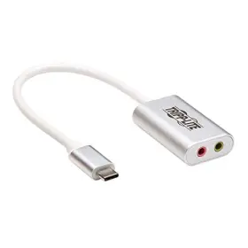 U437-002 Tripp Lite Usb C To 3.5mm Stero Audio Adapter For Microphone Headphones Type