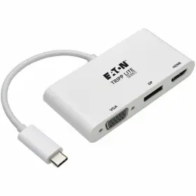 U444-06n-hvdpw Tripp Lite U44406nhvdpw Usb-c Multiport Adapter Hdmi/displayport/vga White