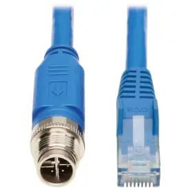 Nm12-602-03m-bl Tripplite Tripp Lite Ethernet Cable M12 Xcode Cat6 1g Utp Cmr-lp Poe Rj45 M/m 3m