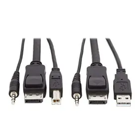 P783-006 Tripplite Tripp Lite Displayport Kvm Cable Kit 3 In 1 4k Usb 3.5 Mm Audio 3xm/3xm 6ft