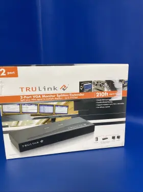 D6f3e1d672f Trulink 2-port Vga Monitor Splitter/d6f3e1d672f Extender 210ft- 29503