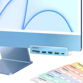 T7-m6 Twopan Usb C Hub Multiport Adapter For Imac M4/m3/m1 6 In 1 2024/2023/2021
